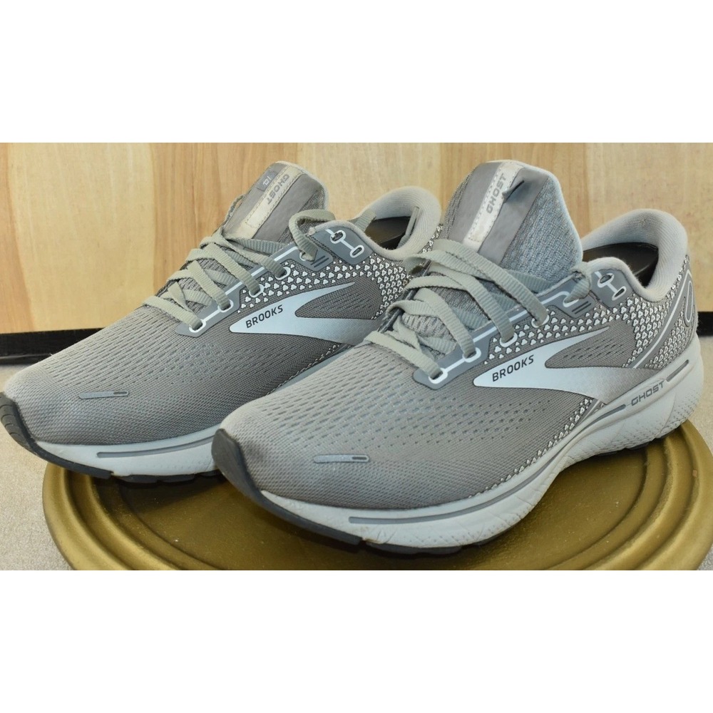 Brooks Ghost 14 Women Shoes Size 10.5 Grey Running Gym Sneakers Flaws....